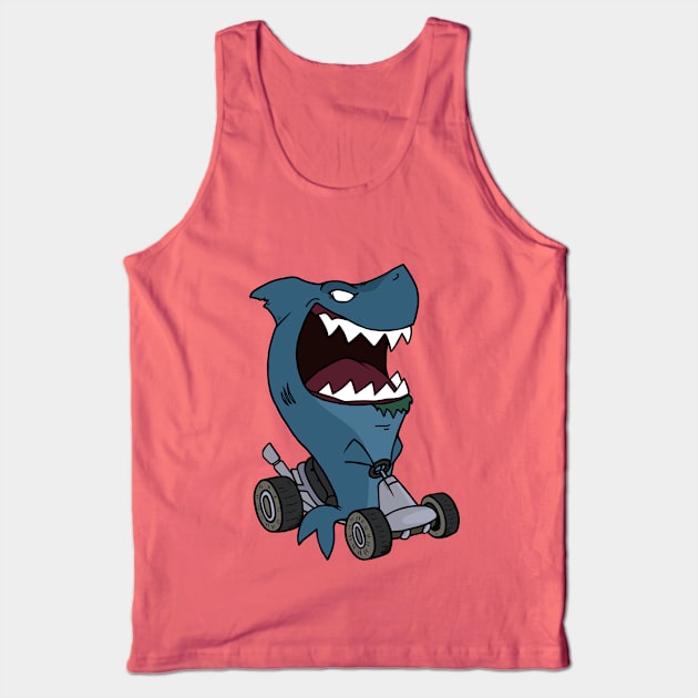 Land Shark Tank Top by Ashfosaurus